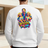Personalisierter Sweater mit Streetart-Effekt als Backprint für Papa Streetart für Papa – Motiv 6
