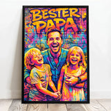 Personalisiertes Poster mit Streetart-Effekt für Papa Streetart für Papa – Motiv 4