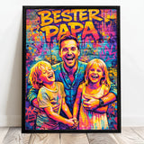 Personalisiertes Poster mit Streetart-Effekt für Papa Streetart für Papa – Motiv 5