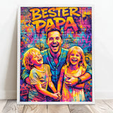 Personalisiertes Poster mit Streetart-Effekt für Papa Streetart für Papa – Motiv 8