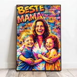 Personalisiertes Poster mit Streetart-Effekt für Mama Streetart für Mama – Motiv 3