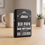 Personalisiertes Benzinfeuerzeug mit Gravur für Papa Der Papa – Motiv 5