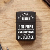 Personalisiertes Benzinfeuerzeug mit Gravur für Papa Der Papa – Motiv 7