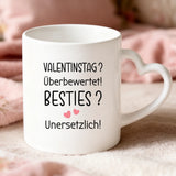 Personalisierte Tasse mit Druck für beste Freundinnen – Besties statt Blumen – Motiv 5