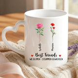 Personalisierte Tasse mit Druck für beste Freunde – Zusammengewachsen – Motiv 4