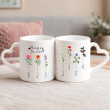Personalisierte Tasse mit Namen der Kinder für Mama – Mamas Garten – Motiv 4
