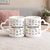 Personalisierte Tasse mit Druck für Oma – Omas Blumen – Motiv 4