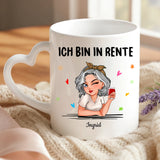 Personalisierte Tasse mit Druck zum Renteneintritt – Ich muss gar nichts – Motiv 6