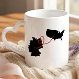 Personalisierte Tasse mit Druck für die Familie – Ob nah ob fern – Motiv 6