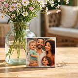 Personalisierte Deko-Fliese mit Foto für Papa – Cartoon Love Papa – Motiv 3
