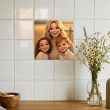 Personalisierte Deko-Fliese mit Foto für Mama – Cartoon Love Mama – Motiv 5