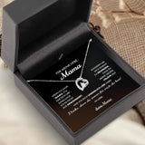 Personalisierte Kette Liebe Mama mit Druck für Mama & Papa – Motiv 2