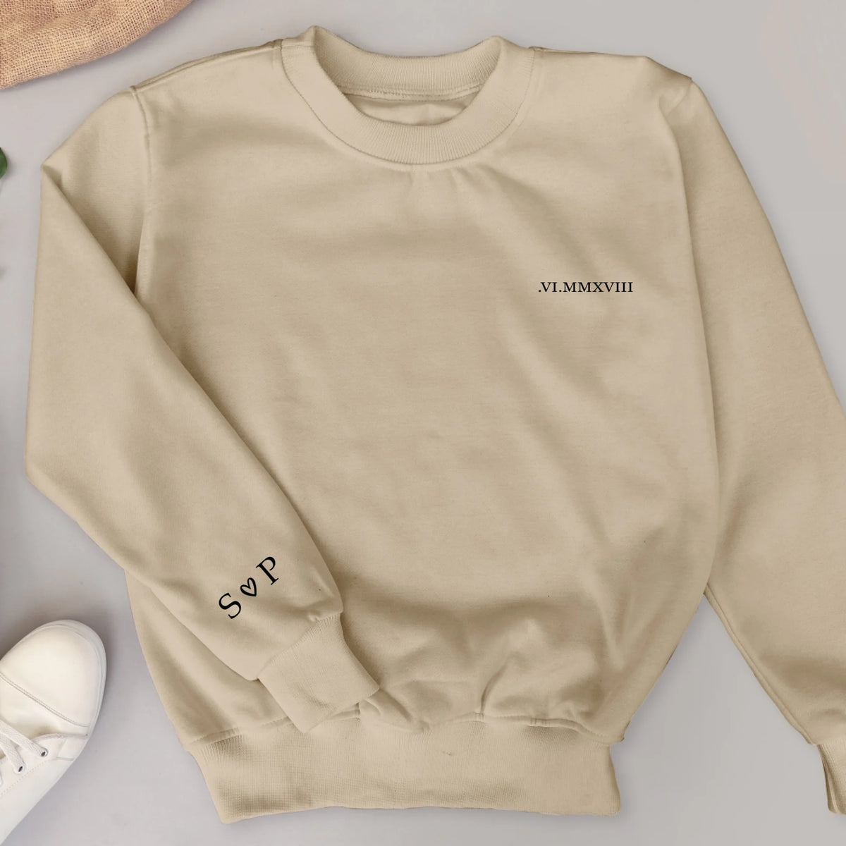 Personalisierter Sweater Wir zwei mit Druck für Paare – Motiv 2