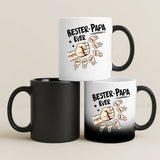 Personalisierte Tasse mit Druck für Papa mit Kindernamen – Bester Papa Ever – Motiv 5