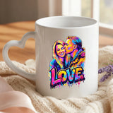 Personalisierte Tasse mit Foto-Upload und Streetart-Effekt für Paare – Motiv 4