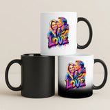 Personalisierte Tasse mit Foto-Upload und Streetart-Effekt für Paare – Motiv 5