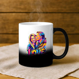 Personalisierte Tasse mit Foto-Upload und Streetart-Effekt für Paare – Motiv 6