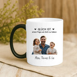 Personalisierte Tasse mit Foto und Namen für Papa – Bester Papa – Motiv 7