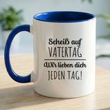 Personalisierte zweifarbige Tasse mit Foto für Papa & Opa – Jeden Tag – Motiv 5