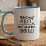 Personalisierte zweifarbige Tasse mit Foto für Papa & Opa – Jeden Tag – Motiv 8
