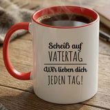 Personalisierte zweifarbige Tasse mit Foto für Papa & Opa – Jeden Tag – Motiv 11