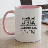 Personalisierte zweifarbige Tasse mit Foto für Papa & Opa – Jeden Tag – Motiv 14