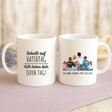 Personalisierte zweifarbige Tasse mit Foto für Papa & Opa – Jeden Tag – Motiv 16