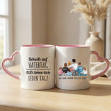 Personalisierte zweifarbige Tasse mit Foto für Papa & Opa – Jeden Tag – Motiv 20