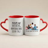 Personalisierte zweifarbige Tasse mit Foto für Papa & Opa – Jeden Tag – Motiv 23