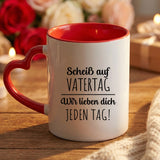 Personalisierte zweifarbige Tasse mit Foto für Papa & Opa – Jeden Tag – Motiv 25