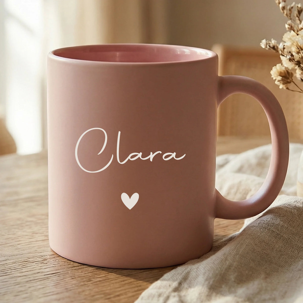 Personalisierte Tasse mit Gravur in Pastellfarben – Meine Tasse