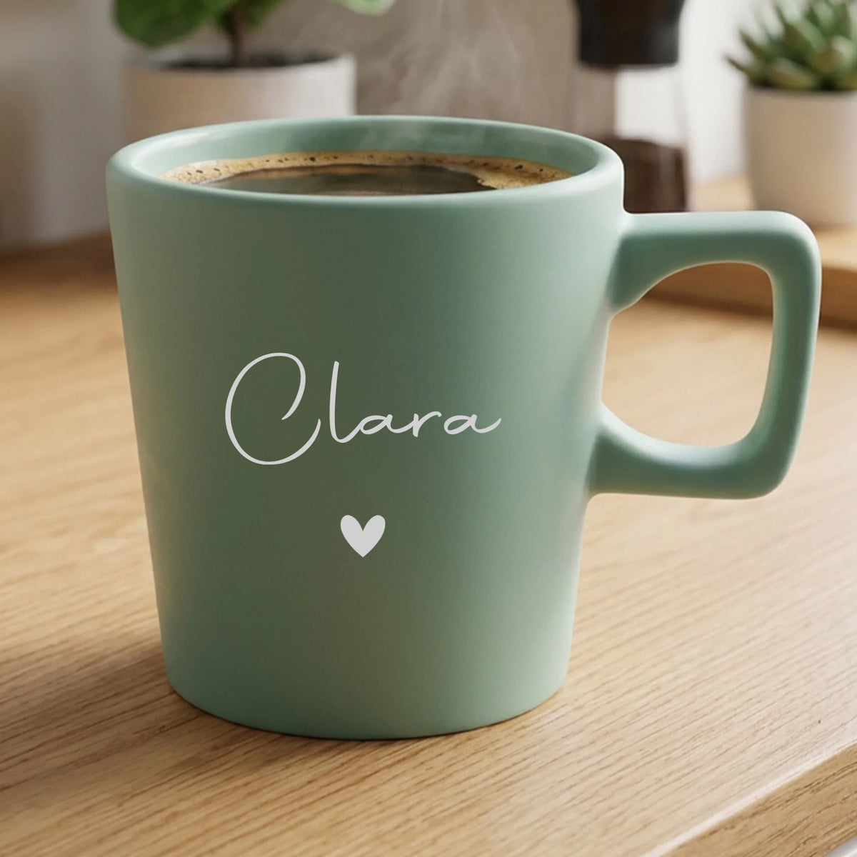 Personalisierte Tasse mit Gravur – Meine Tasse in Schwarz oder Mint – Motiv 2