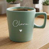 Personalisierte Tasse mit Gravur – Meine Tasse in Schwarz oder Mint – Motiv 2
