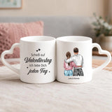 Personalisierte Tasse mit Druck zum Valentinstag für Paare – Mein Valentinsgruß – Motiv 4