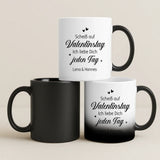 Personalisierte Tasse mit Foto und Cartoon-Effekt für Paare zum Valentinstag – Cartoon Love – Motiv 7