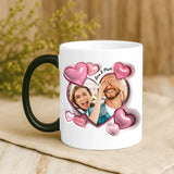 Personalisierte Tasse mit Foto zum Valentinstag für Paare – Unser Valentinstag – Motiv 9