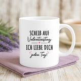 Personalisierte Tasse mit Druck zum Valentinstag für Paare – Ich liebe Dich – Motiv 2