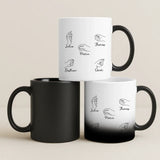 Personalisierte Tasse Blumen für Mama mit Foto für Mama & Papa – Motiv 7