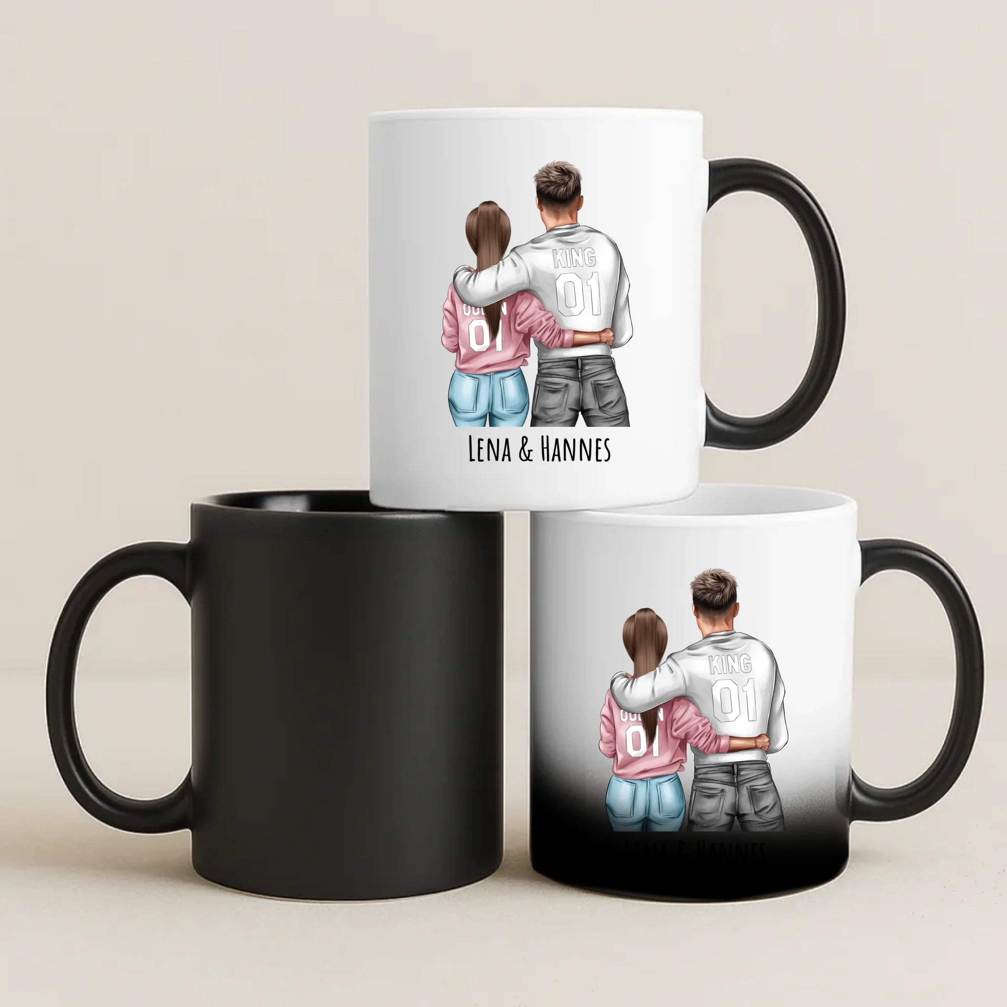 Personalisierte Tasse Jeden Tag mit Druck für Paare – Motiv 7