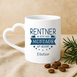 Personalisierte Tasse mit Druck zur Rente – Gut gelaunt – Motiv 6