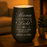 Personalisiertes Windlicht mit Gravur für Mama & Oma – Unser Licht – Motiv 5