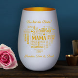 Personalisiertes Windlicht Beste Familie mit Gravur für Mama & Papa – Motiv 6