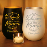 Personalisiertes Windlicht Bei Mama mit Gravur für Mama & Papa – Motiv 13