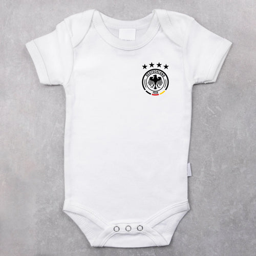 Personalisierter Babybody mit Namen für Fußball-Fans – Fußballfieber – Motiv 2