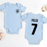 Personalisierter Babybody mit Namen für Fußball-Fans – Fußballfieber – Motiv 3