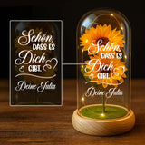 Personalisierte Goldene Rose mit Gravur Schön, dass es dich gibt für die Familie – Motiv 10