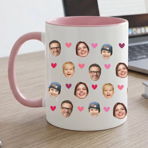 Personalisierte zweifarbige Tasse mit Foto und Namen Eure Tasse – Motiv 2