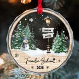 Kristallornament als Weihnachtsbaumschmuck personalisiert für Partner Geschenk von Love & Faith