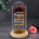 Personalisierte Goldene Rose mit Druck zum Muttertag für Mama – Zum Muttertag