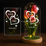 Personalisierte Goldene Rose mit Druck für Paare – Ich liebe dich – Motiv 5